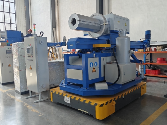 Graphite Rotor Speed 0～400r/min Rotary Flux Injector Blue and Yellow Design with Refining And Degassing Time 0～99min