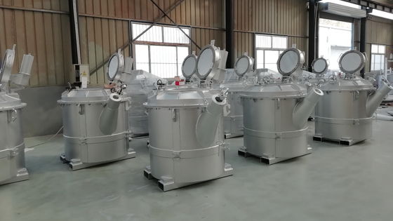 0.5T Silver Molten Aluminum Transfer Ladles Forklift Aluminum Heat Transfer