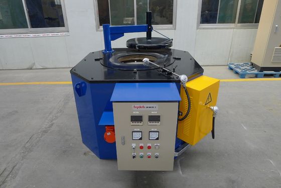 1200KG Blue Tilting Electric Crucible Melting Furnace For 280 Kg/H Iron Steel Outshell