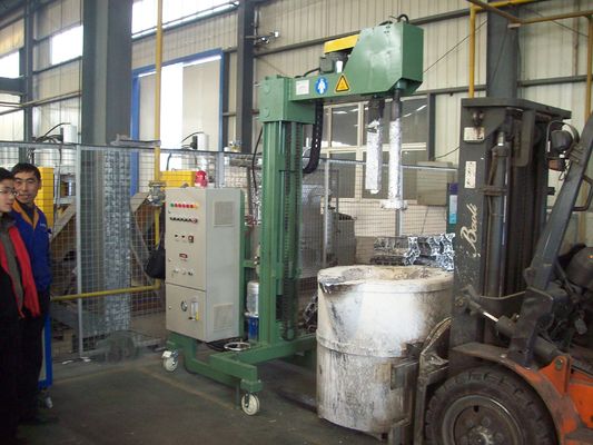 Adjustable Aluminum Refining Degassing Machine With Refined Gas Pressure MPa From 0.1 To 0.6 And Particle Size Mm ≤5