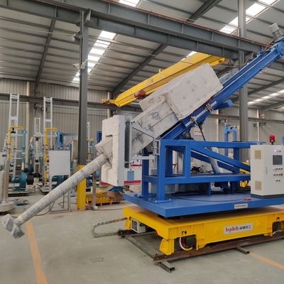 Molten Aluminium Degassing And Fluxing System Beside Furnace Door