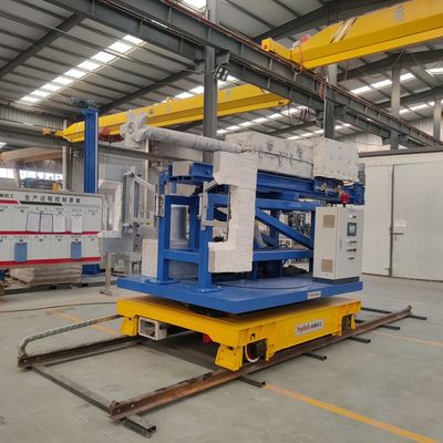 Molten Aluminium Degassing And Fluxing System Beside Furnace Door