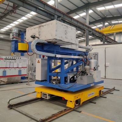 Molten Aluminium Degassing And Fluxing System Beside Furnace Door