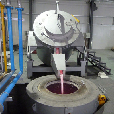 5000kgs Regenerative Melting Holding Crucible Furnace For Aluminum Ingot
