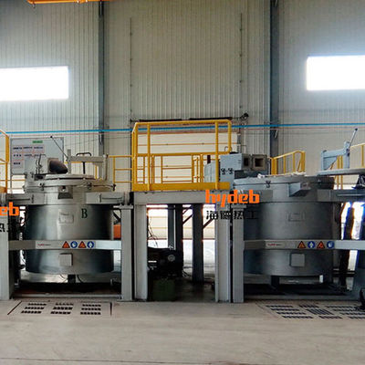 Die Casting Aluminum Melting Tilting Crucible Furnace Gas Fired