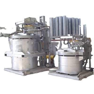 1 Ton Gas Fired Aluminum Scrap Melting Furnace With 4000 KW Aluminum Shell