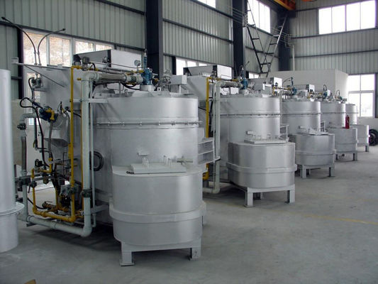 1 Ton Gas Fired Aluminum Scrap Melting Furnace With 4000 KW Aluminum Shell