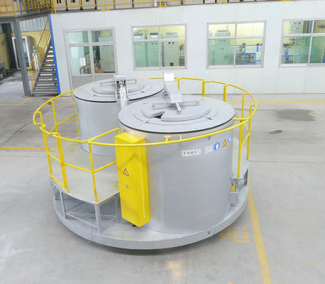 15T Rectangular Melting Furnace +10% 2 Rated Aluminium Liquid Pouring Amount