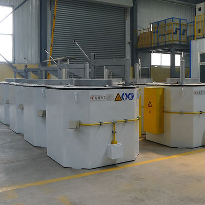 15T Rectangular Melting Furnace +10% 2 Rated Aluminium Liquid Pouring Amount