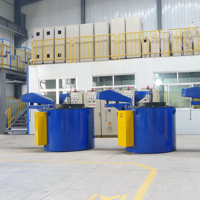 15T Rectangular Melting Furnace +10% 2 Rated Aluminium Liquid Pouring Amount