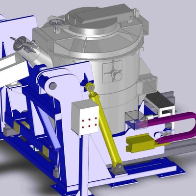 2000kg Capacity Molten Aluminum Transfer Ladle Smooth Surface Finish
