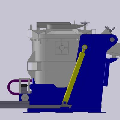 2000kg Capacity Molten Aluminum Transfer Ladle Smooth Surface Finish