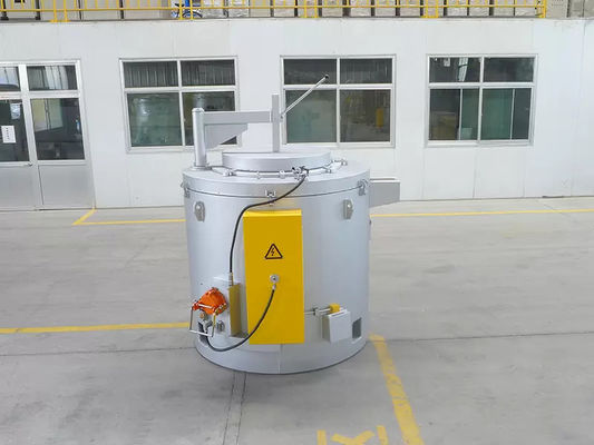 Customized Temperature Range Efficiency Aluminum Melting Furnace With Air Cooled Cooling Method