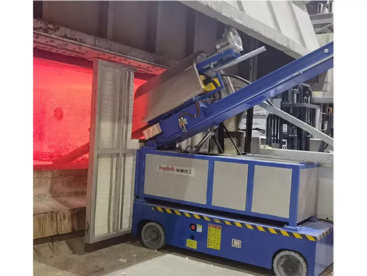 600kg Rotary Degassing Unit For Refining Flux Particle Size ≤5mm And Refined Flux Powder Spraying Amount 0～350g/min