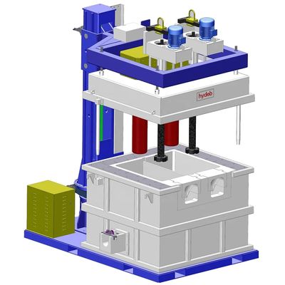 3 Phases Aluminum Degassing Machine With Graphite Rotor Speed Of 100-600 R/Min And Adjustable Pressure 0.1-0.6 MPa