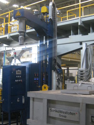 Graphite Shaft Material Rotary Degassing Unit With Three Phase Four Wire Power Supply 100-500 Rpm Rotating Speed
