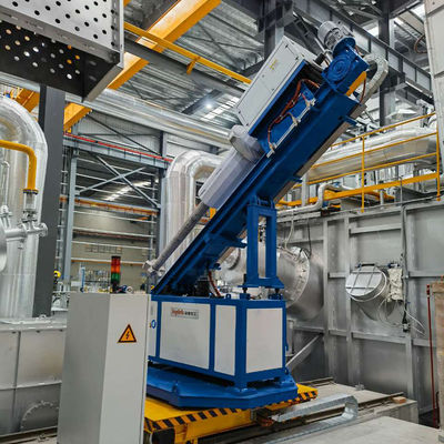 Class F Insulation Rotary Flux Injector with 600 Rpm Adjustable Rotor Speed and PLC Control for Aluminum Melt Treatment