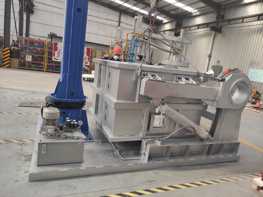 In line Rotary Degassing Unit for Aluminum Melt 0 1200°C Temperature Range Dimensions 1200×800×1500mm High efficiency Gas Removal Durable Steel Construction