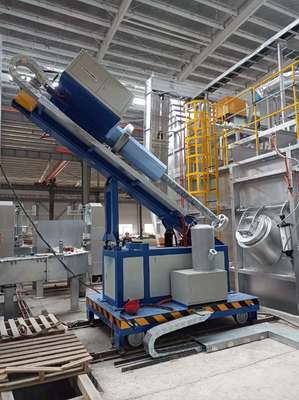 Side Wall Mounted Rotary Degasser with High Purity Gas and Graphite Rotor for Aluminum Degassing