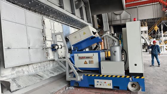 Side Wall Mounted Rotary Degasser with High Purity Gas and Graphite Rotor for Aluminum Degassing
