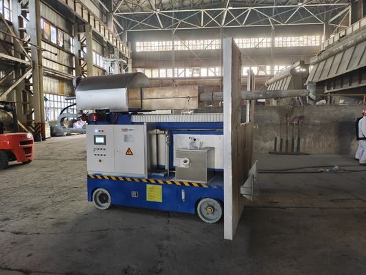 Side Wall Mounted Rotary Degasser with High Purity Gas and Graphite Rotor for Aluminum Degassing