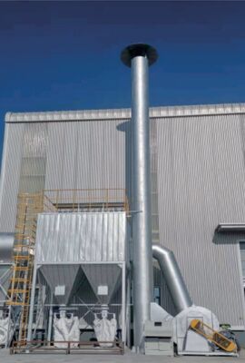 Environmentally Friendly Cartridge Dust Collector with Large Air Volume High Dust Removal Efficiency and PLC Control System