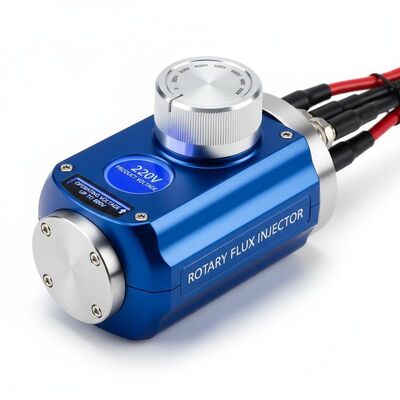 Operating Voltage Up To 600V Rotary Flux Injector Featuring Blue Color And 220V Product Voltage For Precise Flux Control