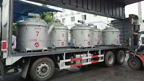 0.5T Silver Molten Aluminum Transfer Ladles Forklift Aluminum Heat Transfer