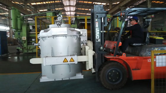 1200KG Capacity Ladle Heating Furnace Pouring Molten Metal Transfer Moving Tool