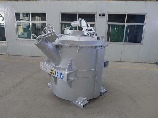 1200KG Capacity Ladle Heating Furnace Pouring Molten Metal Transfer Moving Tool