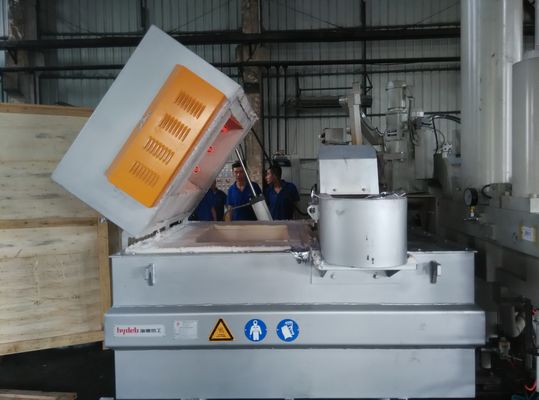 Silver 800KG 0.60MPa Aluminum Melting And Holding Furnace Aluminium 950 Deg