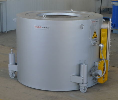 800KG Rotary Aluminum Holding Furnace For Melting Liquid Aluminium Melting