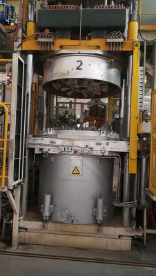 800KG Rotary Aluminum Holding Furnace For Melting Liquid Aluminium Melting