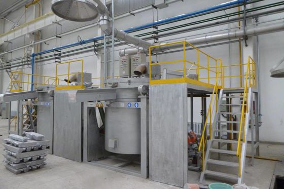 1000KG 1200KG  High Frequency Induction Furnace Natural Gas Heating