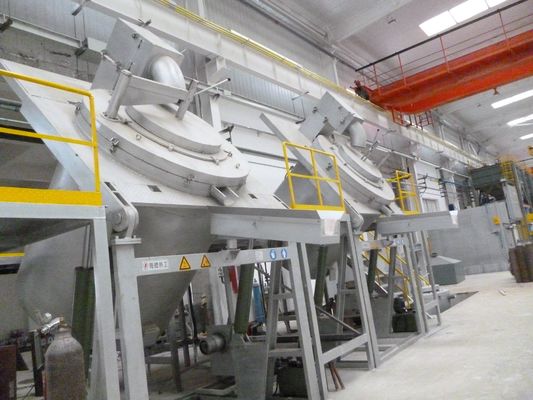 1000KG 1200KG  High Frequency Induction Furnace Natural Gas Heating