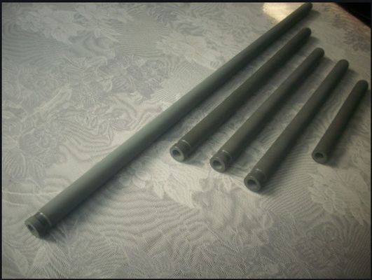 28 MM Black Sic Thermocouple Ceramic Protection Tubes Ceramic Tube Shock Resistance
