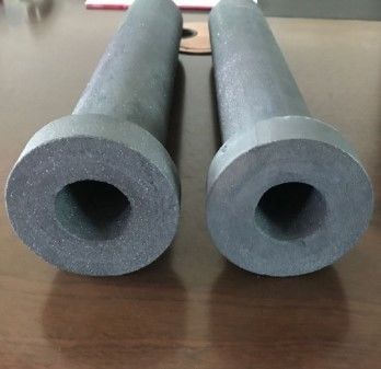 28 MM Black Sic Thermocouple Ceramic Protection Tubes Ceramic Tube Shock Resistance