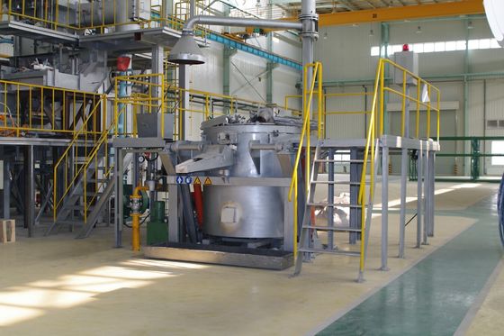 Crucible For Gas Heater Aluminum Crucible Furnace Melting Hydraulic Tilting 800KG
