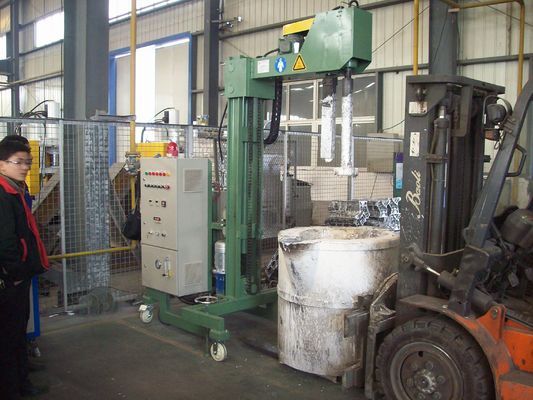 Refining Flux Particle Size Control Adjustable Molten Aluminum Degassing Machine with Refined Gas Pressure