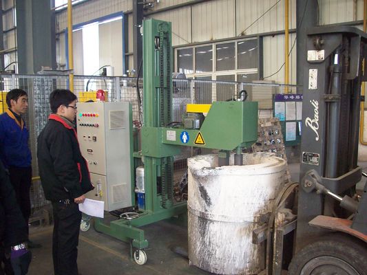 0.1mpa 600 Rpm Rotary Degassing Unit Process Of Refining Aluminium Prevention Overheat