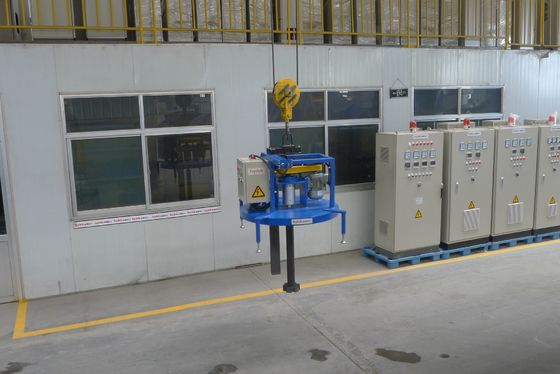 400 Rpm Suspending Rotary Degasser Apparatus Aluminum Refining