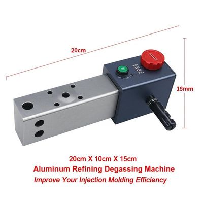 20cm X 10cm X 15cm Aluminum Refining Degassing Machine Improve Your Injection Molding Efficiency